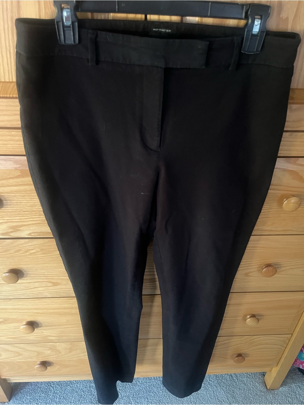 Talbots Classic Women’s Black Dress Pants High Waist Slim 8
